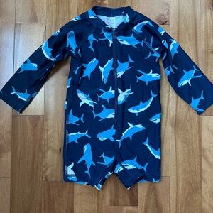 Hanna Andersson Baby Shark Print Swimsuit